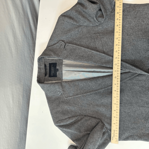 Banana Republic Men’s 42R Tailored Fit Blazer Sport Coat Grey 2 Button Cotton - Picture 8 of 15